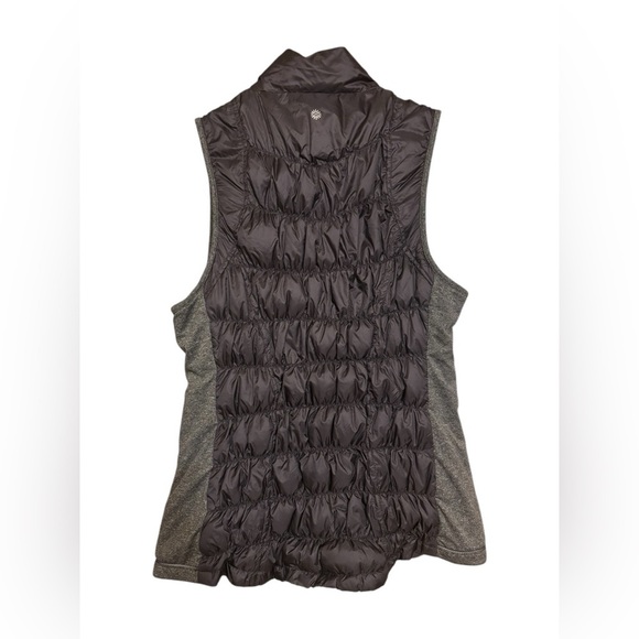 Tangerine Dark Gray and Silver Puffer Vest Full Zip - Picture 2 of 10